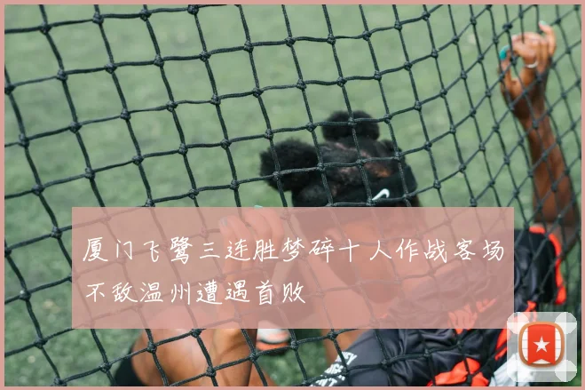 厦门飞鹭三连胜梦碎十人作战客场不敌温州遭遇首败